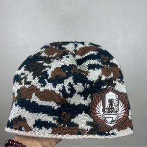 Y2K Camo Knit Beanie